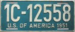 Nummernschilder / Kfz-Kennzeichen Deutschland 1951 1950er US