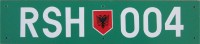 Nummernschilder / Kfz-Kennzeichen Albanien 1993 1990er Gov?