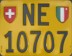 Nummernschilder / Kfz-Kennzeichen Schweiz 1973 1970er