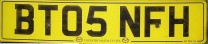 Nummernschilder / Kfz-Kennzeichen Großbritannien 1980 1980er