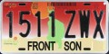 Nummernschilder / Kfz-Kennzeichen Mexiko 1999 1990er Sonora Front