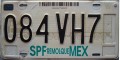 Nummernschilder / Kfz-Kennzeichen Mexiko 1998 1990er