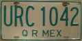 Nummernschilder / Kfz-Kennzeichen Mexiko 1992 1990er Quintana Roo