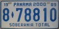 Nummernschilder / Kfz-Kennzeichen Panama 1989 1980er