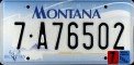 Nummernschilder / Kfz-Kennzeichen USA 2000 2000er Montana MT