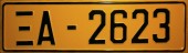 Nummernschilder / Kfz-Kennzeichen Griechenland 1983 1980er