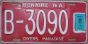 Nummernschilder / Kfz-Kennzeichen Niederländische Antillen 1995 1990er Bonaire
