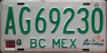 Nummernschilder / Kfz-Kennzeichen Mexiko 1999 1990er Baja California