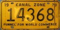 Nummernschilder / Kfz-Kennzeichen Panama 1970 1970er Canal Zone