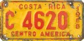 Nummernschilder / Kfz-Kennzeichen Costa Rica 1968 1960er