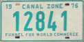 Nummernschilder / Kfz-Kennzeichen Panama 1976 1970er Canal Zone