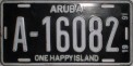 Nummernschilder / Kfz-Kennzeichen Aruba 1991 1990er Aruba