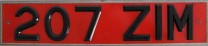 Nummernschilder / Kfz-Kennzeichen Irland, Republik 1969 1960er