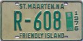 Nummernschilder / Kfz-Kennzeichen Niederländische Antillen 1976 1970er St. Maarten