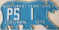 Nummernschilder / Kfz-Kennzeichen Kanada 1970 1970er Northwest Territories