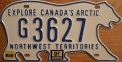 Nummernschilder / Kfz-Kennzeichen Kanada 1986 1980er Northwest Territories