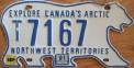 Nummernschilder / Kfz-Kennzeichen Kanada 1986 1980er Northwest Territories