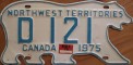 Nummernschilder / Kfz-Kennzeichen Kanada 1975 1970er Northwest Territories