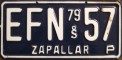 Nummernschilder / Kfz-Kennzeichen Chile 1979 1970er