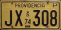 Nummernschilder / Kfz-Kennzeichen Chile 1974 1970er