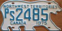 Nummernschilder / Kfz-Kennzeichen Kanada 1975 1970er Northwest Territories