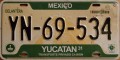 Nummernschilder / Kfz-Kennzeichen Mexiko 2006 2000er Yucatan