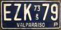 Nummernschilder / Kfz-Kennzeichen Chile 1973 1970er