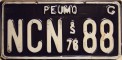 Nummernschilder / Kfz-Kennzeichen Chile 1976 1970er