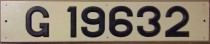 Nummernschilder / Kfz-Kennzeichen Gibraltar 1973 1970er
