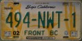 Nummernschilder / Kfz-Kennzeichen Mexiko 2002 2000er Baja California Front