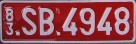 Nummernschilder / Kfz-Kennzeichen Belgien 1954 1950er SHAPE
