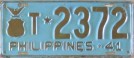 Nummernschilder / Kfz-Kennzeichen Philippinen 1941 1940er