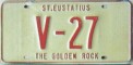 Nummernschilder / Kfz-Kennzeichen Niederländische Antillen 1977 1970er St. Eustatius