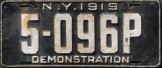 Nummernschilder / Kfz-Kennzeichen USA 1919 1910er New York NY
