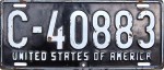 Nummernschilder / Kfz-Kennzeichen Deutschland 1948 1940er US