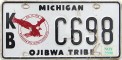 Nummernschilder / Kfz-Kennzeichen USA 1979 1970er Michigan MI tribe
