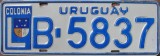 Nummernschilder / Kfz-Kennzeichen Uruguay 1993 1990er Colonia