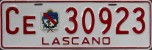 Nummernschilder / Kfz-Kennzeichen Uruguay 1996 1990er Rocha