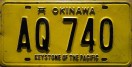 Nummernschilder / Kfz-Kennzeichen Japan 1970 1970er Okinawa
