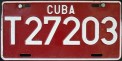 Nummernschilder / Kfz-Kennzeichen Kuba 2002 2000er