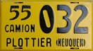 Nummernschilder / Kfz-Kennzeichen Argentinien 1955 1950er Neuquen