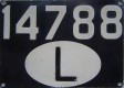 Nummernschilder / Kfz-Kennzeichen Luxemburg 1945 1940er