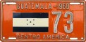 Nummernschilder / Kfz-Kennzeichen Guatemala 1960 1960er CD
