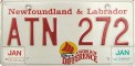 Nummernschilder / Kfz-Kennzeichen Kanada 1992 1990er Newfoundland and Labrador
