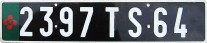 Nummernschilder / Kfz-Kennzeichen Frankreich 1980 1980er