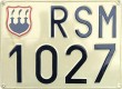 Nummernschilder / Kfz-Kennzeichen San Marino 1966 1960er