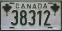 Nummernschilder / Kfz-Kennzeichen Europa 1970 1970er Canada