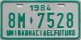 Nummernschilder / Kfz-Kennzeichen Panama 1984 1980er