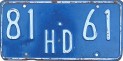 Nummernschilder / Kfz-Kennzeichen Kuba 1974 1970er