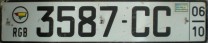 Nummernschilder / Kfz-Kennzeichen Guinea-Bissau, Republik 2006 2000er